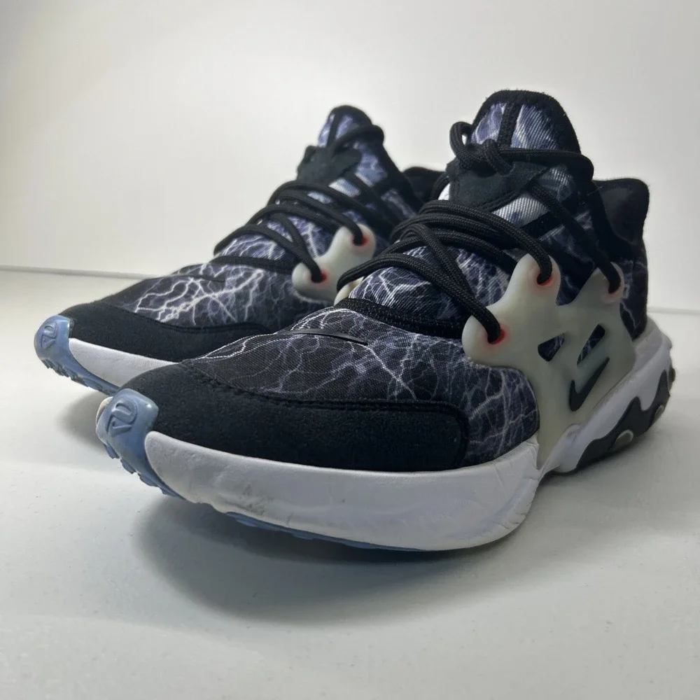 Nike React Presto Sneakers Youth Sz 6Y, Women's Size 7.5 Black/Blue BQ4002-008